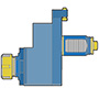 VDI40 MURATEC AXIAL DRILLING MILLING HEAD ER32 OFFSET L= 42 mm FOR MURATEC MT25 CW-CCW